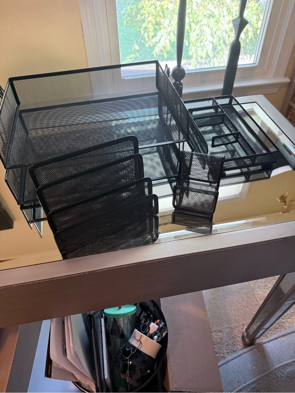 Source Unknown Black Mesh Desk Organizer Collection